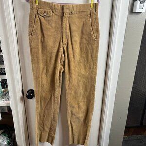 Vintage Stanley Blacker tan 100% cotton corduroy pants. Size 32